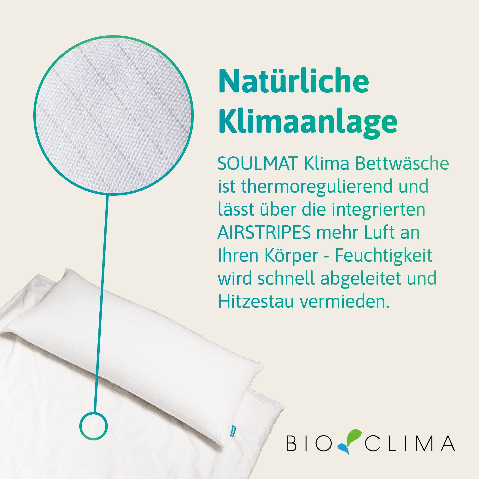 SOULMAT® - OCEAN Klima - Bettbezug