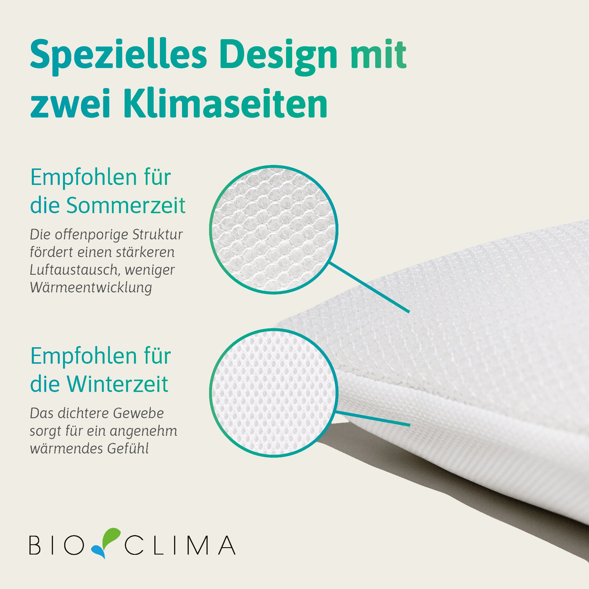 SOULMAT® CliMed-Kissen Natur 80 x 40 cm