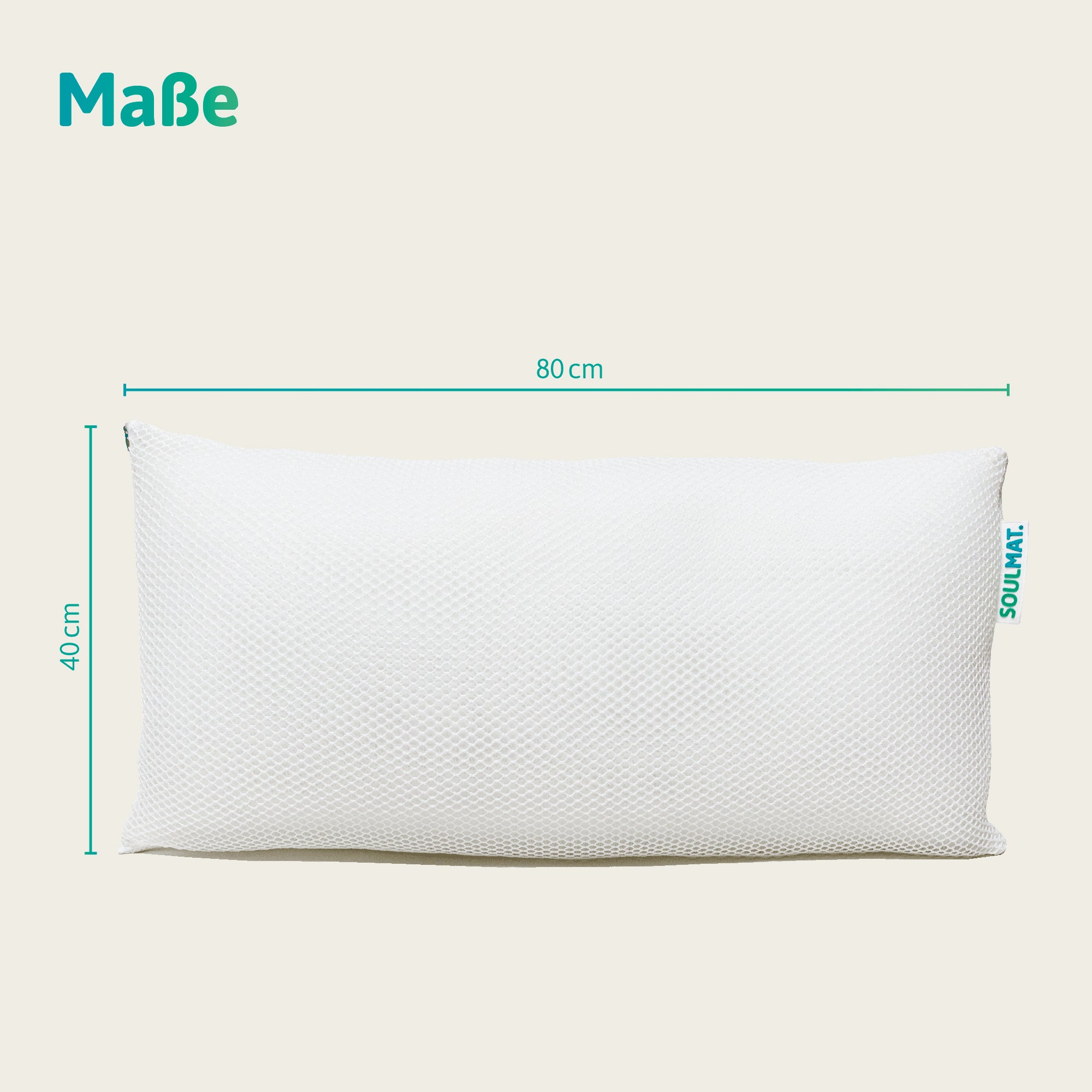 SOULMAT® CliMed-Kissen Natur 80 x 40 cm