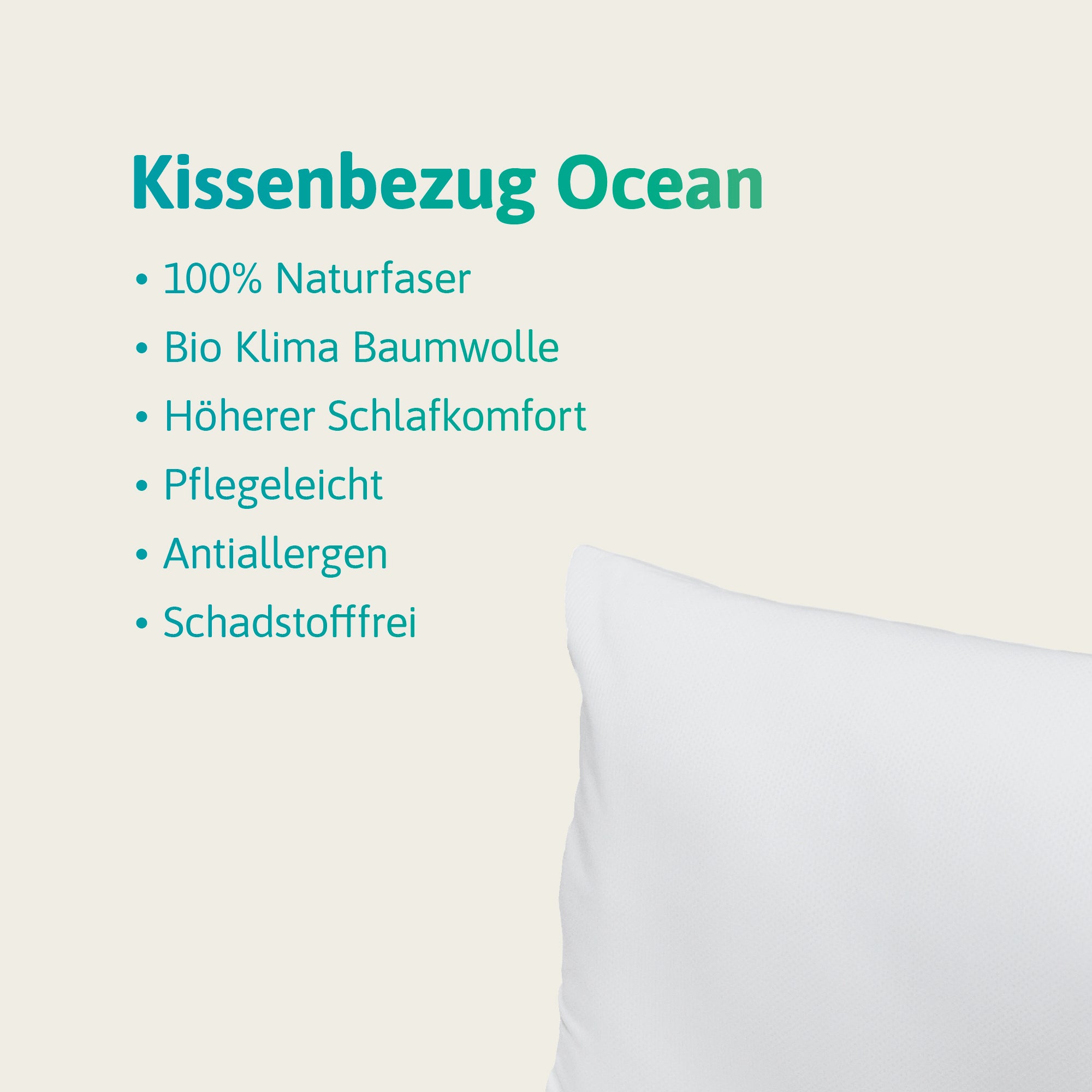 SOULMAT® - OCEAN Klima - Kissenbezug